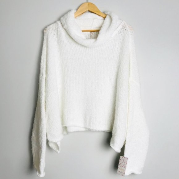 Free People ~ BFF Cowl Neck Sweater Pullover - Picture 5 of 8